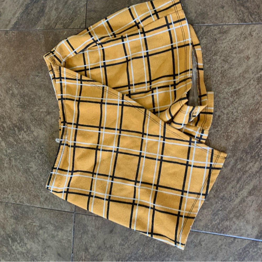 Yellow Plaid Pants